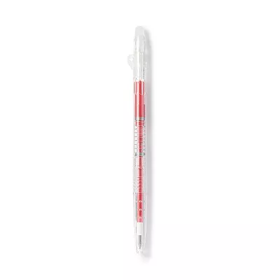 무인양품 문질러 지우는 슬림 볼펜 노크식 레드 0.38mm