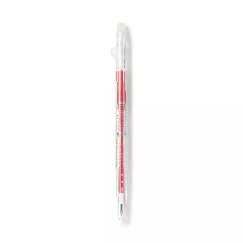 무인양품 문질러 지우는 슬림 볼펜 노크식 레드 0.38mm