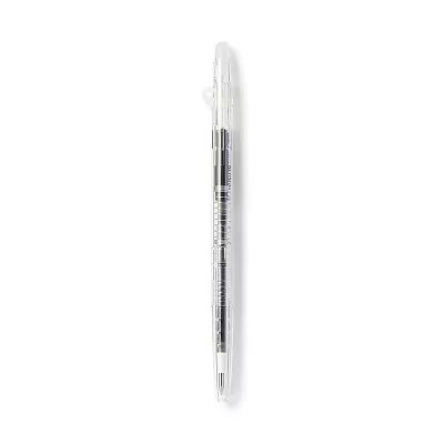 무인양품 문질러 지우는 슬림 볼펜 노크식 블랙 0.38mm