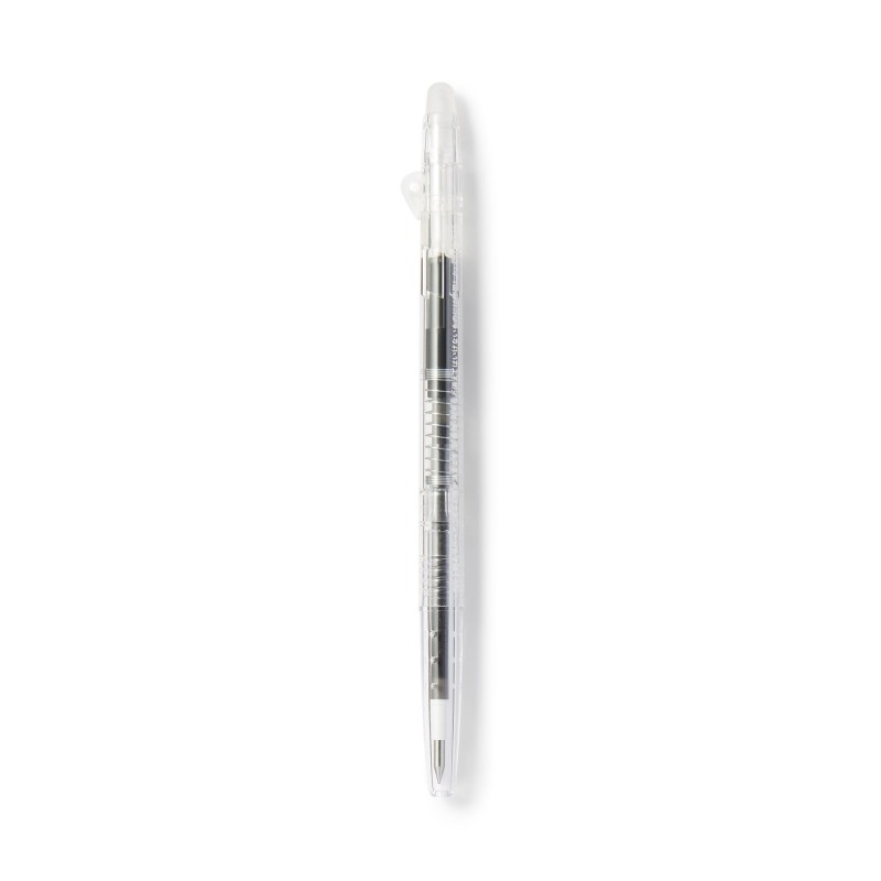 무인양품 문질러 지우는 슬림 볼펜 노크식 블랙 0.38mm