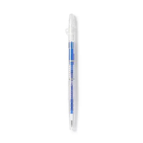 무인양품 문질러 지우는 슬림 볼펜 노크식 블루 0.38mm