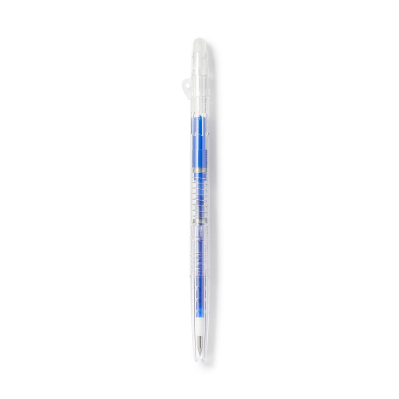 무인양품 문질러 지우는 슬림 볼펜 노크식 블루 0.38mm
