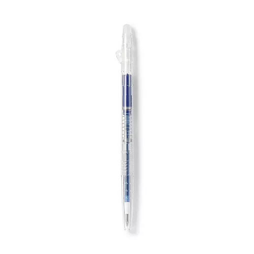 무인양품 문질러 지우는 슬림 볼펜 노크식 블루블랙 0.38mm