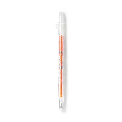 무인양품 문질러 지우는 슬림 볼펜 노크식 오렌지 0.38mm