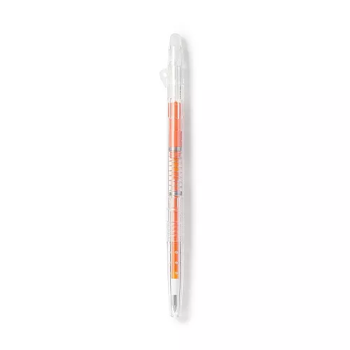 무인양품 문질러 지우는 슬림 볼펜 노크식 오렌지 0.38mm