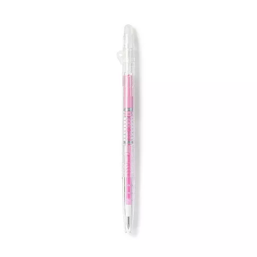 무인양품 문질러 지우는 슬림 볼펜 노크식 핑크 0.38mm