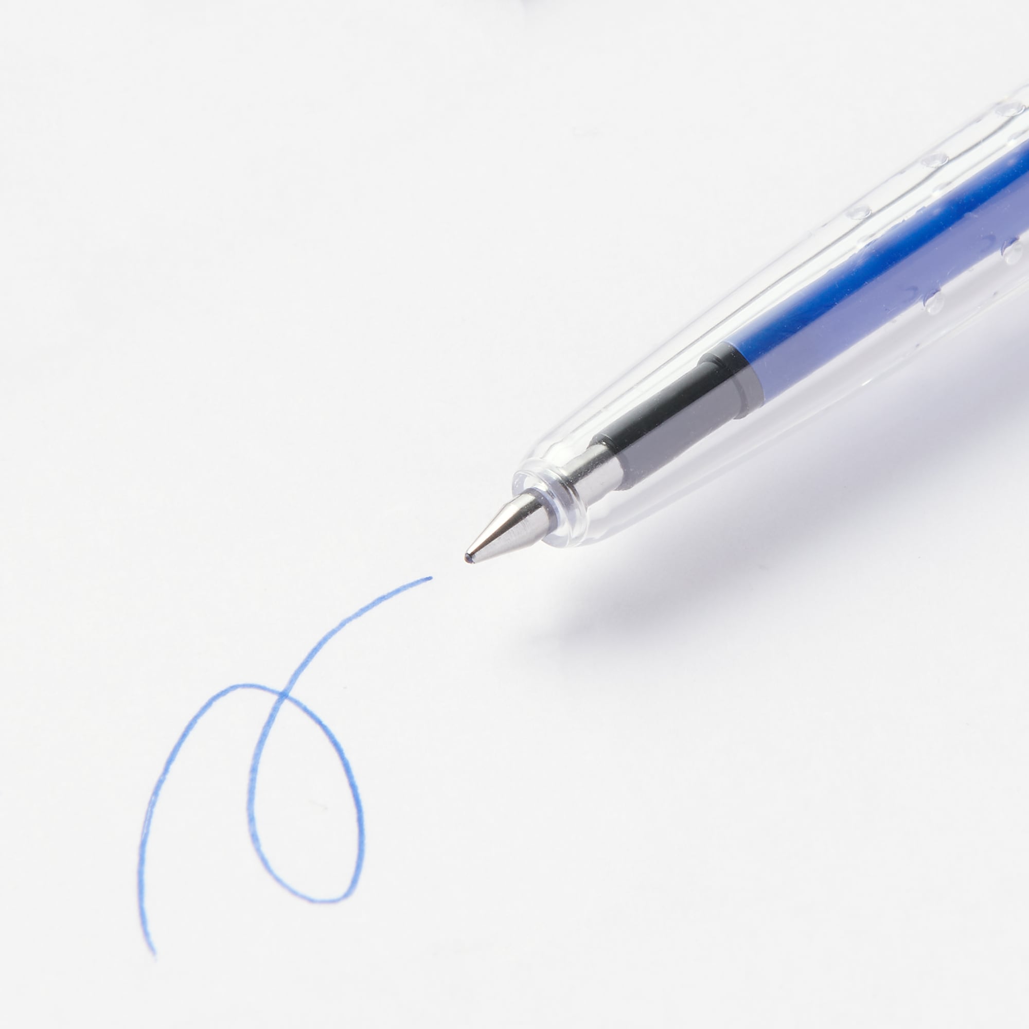 무인양품 문질러 지울 수 있는 슬림 볼펜 노크식 블루 0.5mm