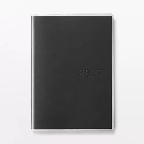 무인양품 버티컬 스케줄러 먼슬리 위클리 블랙 2026년 12월 시작 월요일 시작 B6