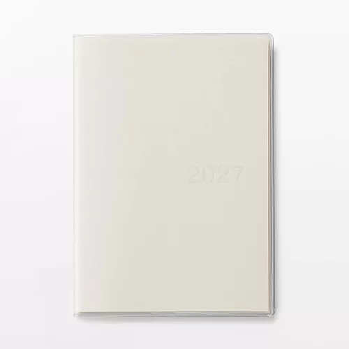 무인양품 버티컬 스케줄러 먼슬리 위클리 화이트 2026년 12월 시작 월요일 시작 B6