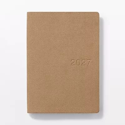 무인양품 스웨이드 터치 월요일 시작 먼슬리 위클리 스케줄러 2026년 12월 A5