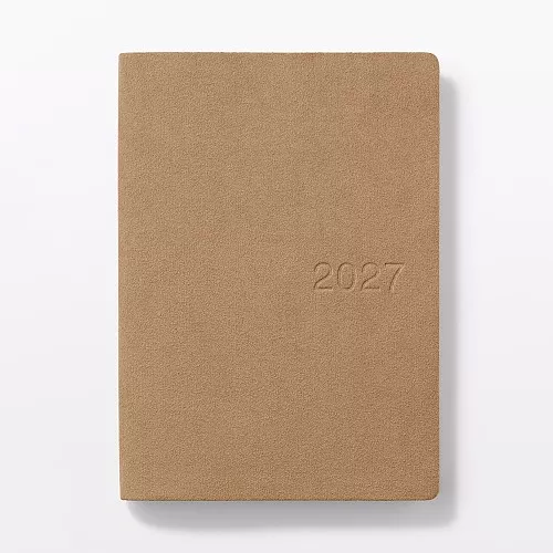 무인양품 스웨이드 터치 월요일 시작 먼슬리 위클리 스케줄러 2026년 12월 A5