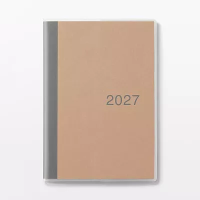 무인양품 월요일 시작 먼슬리 스케줄러  2026년 12월 시작 B6 그레이