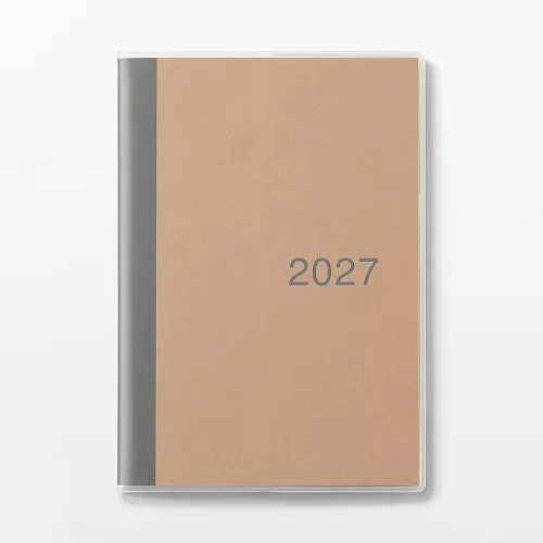 무인양품 월요일 시작 먼슬리 스케줄러  2026년 12월 시작 B6 그레이