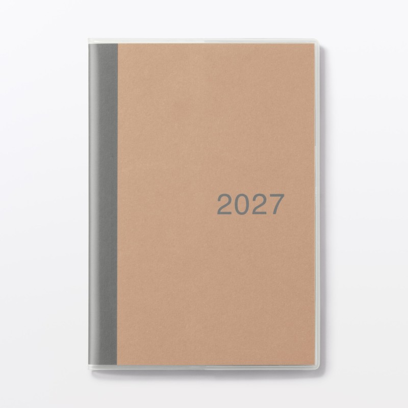 무인양품 월요일 시작 먼슬리 스케줄러  2026년 12월 시작 B6 그레이