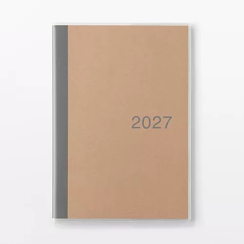 무인양품 월요일 시작 먼슬리 스케줄러 2026년 12월 시작 A5 줄노트 그레이