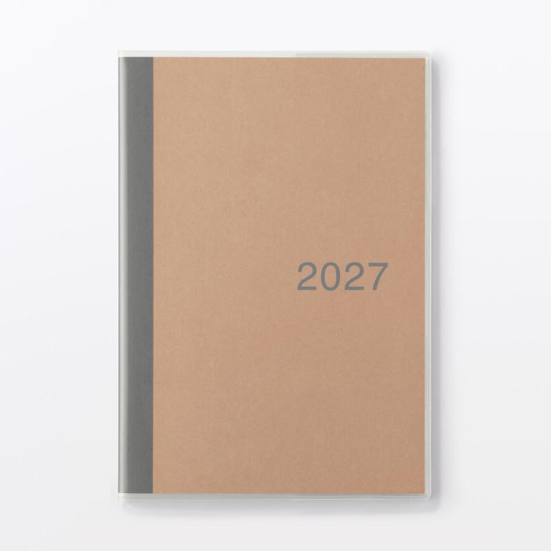 무인양품 월요일 시작 먼슬리 스케줄러 2026년 12월 시작 A5 줄노트 그레이