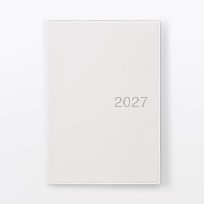 무인양품 월요일 시작 먼슬리 스케줄러 2026년 12월 시작 A5 그리드 화이트