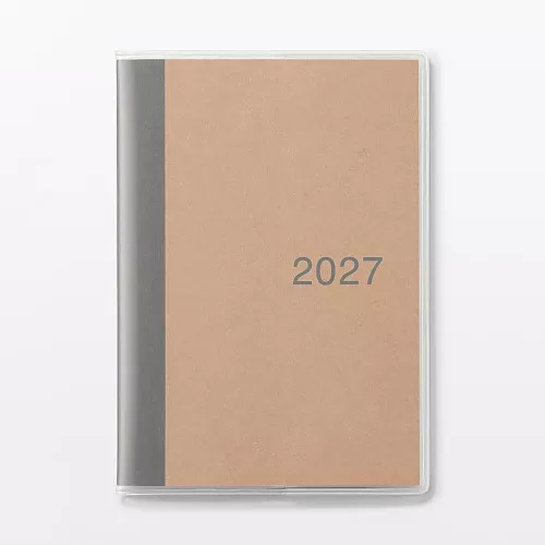 무인양품 월요일 시작 먼슬리 스케줄러 2026년 12월 시작 A6 줄노트 그레이