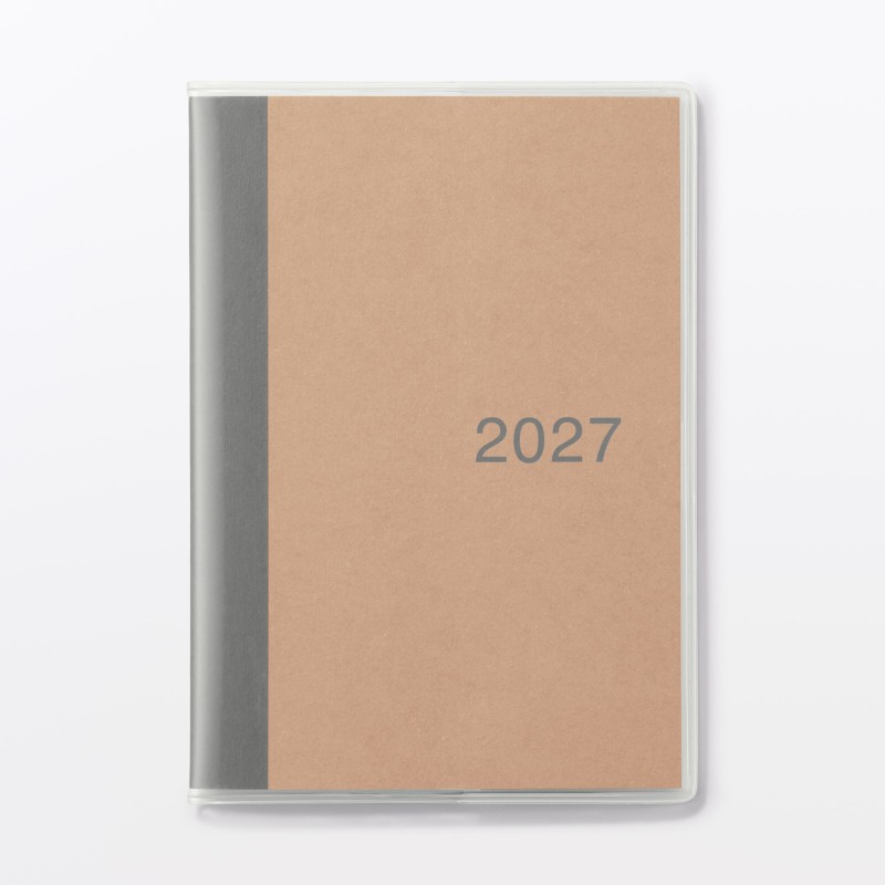 무인양품 월요일 시작 먼슬리 스케줄러 2026년 12월 시작 A6 줄노트 그레이