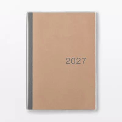 무인양품 월요일 시작 먼슬리 스케줄러 2026년 12월 시작 B5 줄노트 그레이