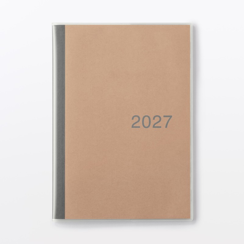 무인양품 월요일 시작 먼슬리 스케줄러 2026년 12월 시작 B5 줄노트 그레이