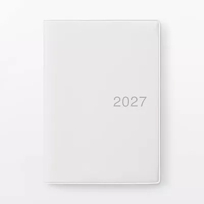 무인양품 월요일 시작 먼슬리 위클리 스케줄러 화이트 그레이 2026년 12월 시작 A6