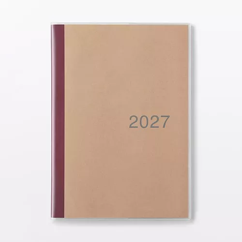 무인양품 일요일 시작 먼슬리 스케줄 다이어리 2026년 12월 시작 B5