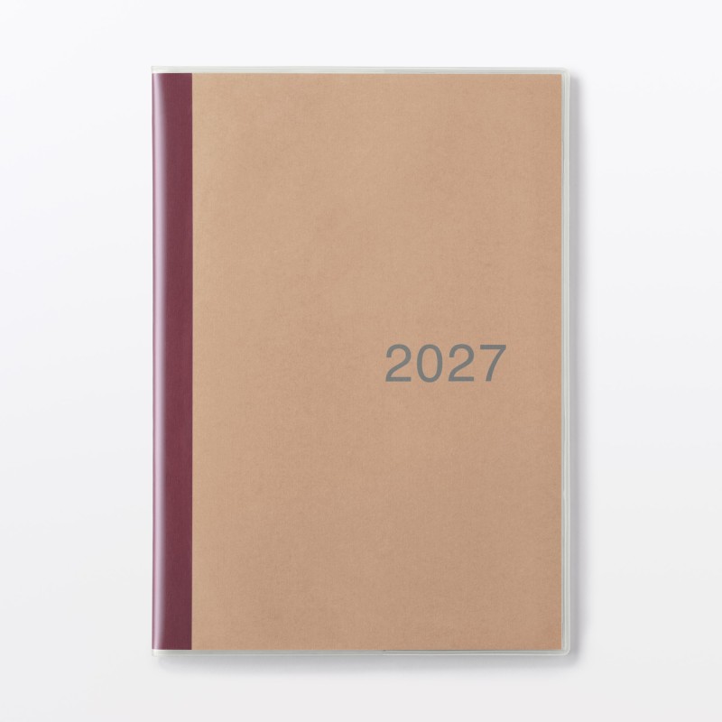 무인양품 일요일 시작 먼슬리 스케줄 다이어리 2026년 12월 시작 B5
