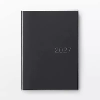 무인양품 한눈에 보는 스케줄러 먼슬리 데일리 블랙 2026년 12월 시작 월요일 시작 A5
