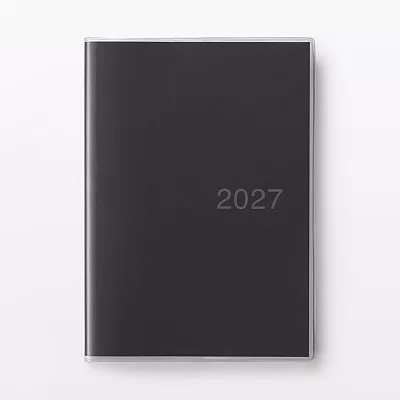 무인양품 한눈에 보는 스케줄러 먼슬리 데일리 블랙 2026년 12월 시작 월요일 시작 B6