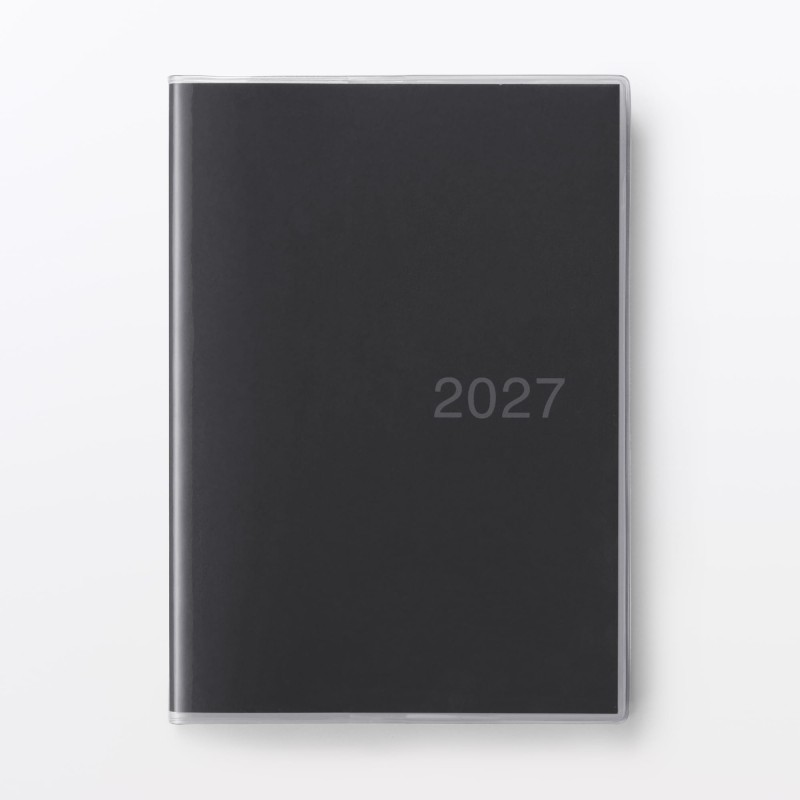 무인양품 한눈에 보는 스케줄러 먼슬리 데일리 블랙 2026년 12월 시작 월요일 시작 B6