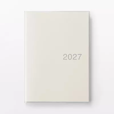 무인양품 한눈에 보는 스케줄러 먼슬리 데일리 화이트 2026년 12월 시작 월요일 시작 B6