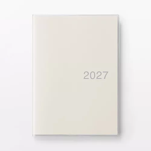 무인양품 한눈에 보는 스케줄러 먼슬리 데일리 화이트 2026년 12월 시작 월요일 시작 B6