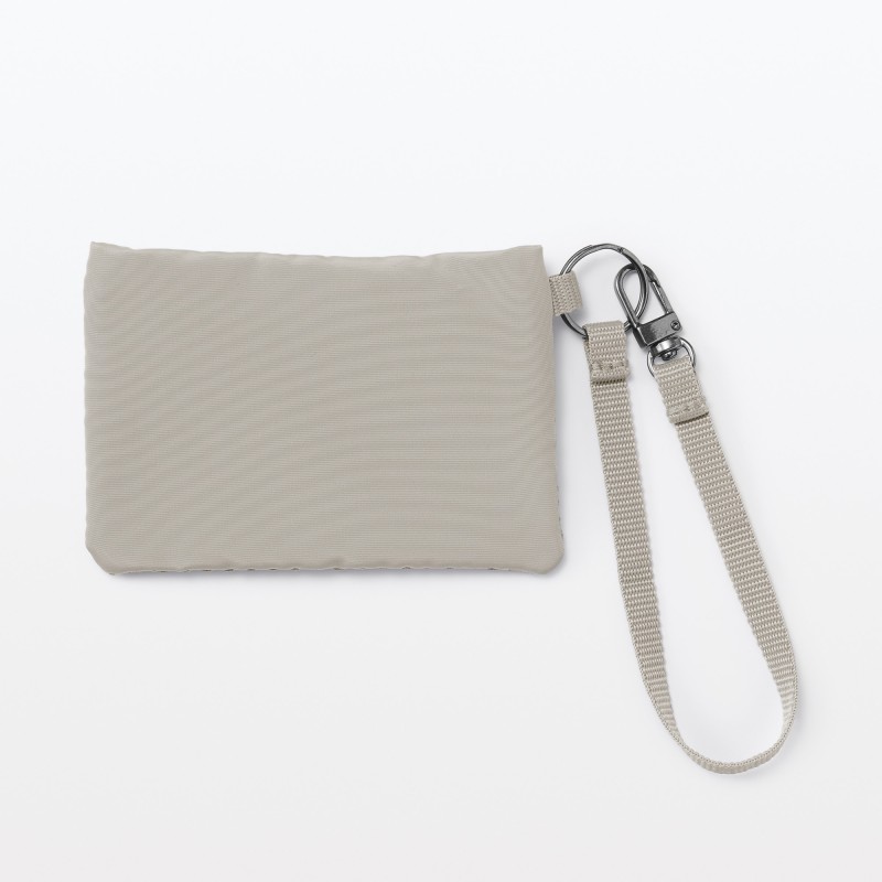 무인양품 폴리에스테르 카드 케이스 그레이베이지 약 8x12cm