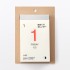 무인양품 일력 캘린더 2027년 벽걸이 탁상 겸용 약 97x61mm