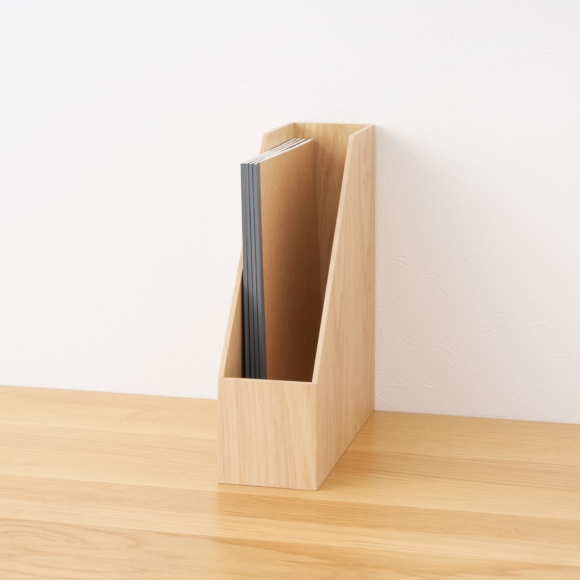 무인양품 목재 스탠드 파일 박스 폭 9.2cm A4용