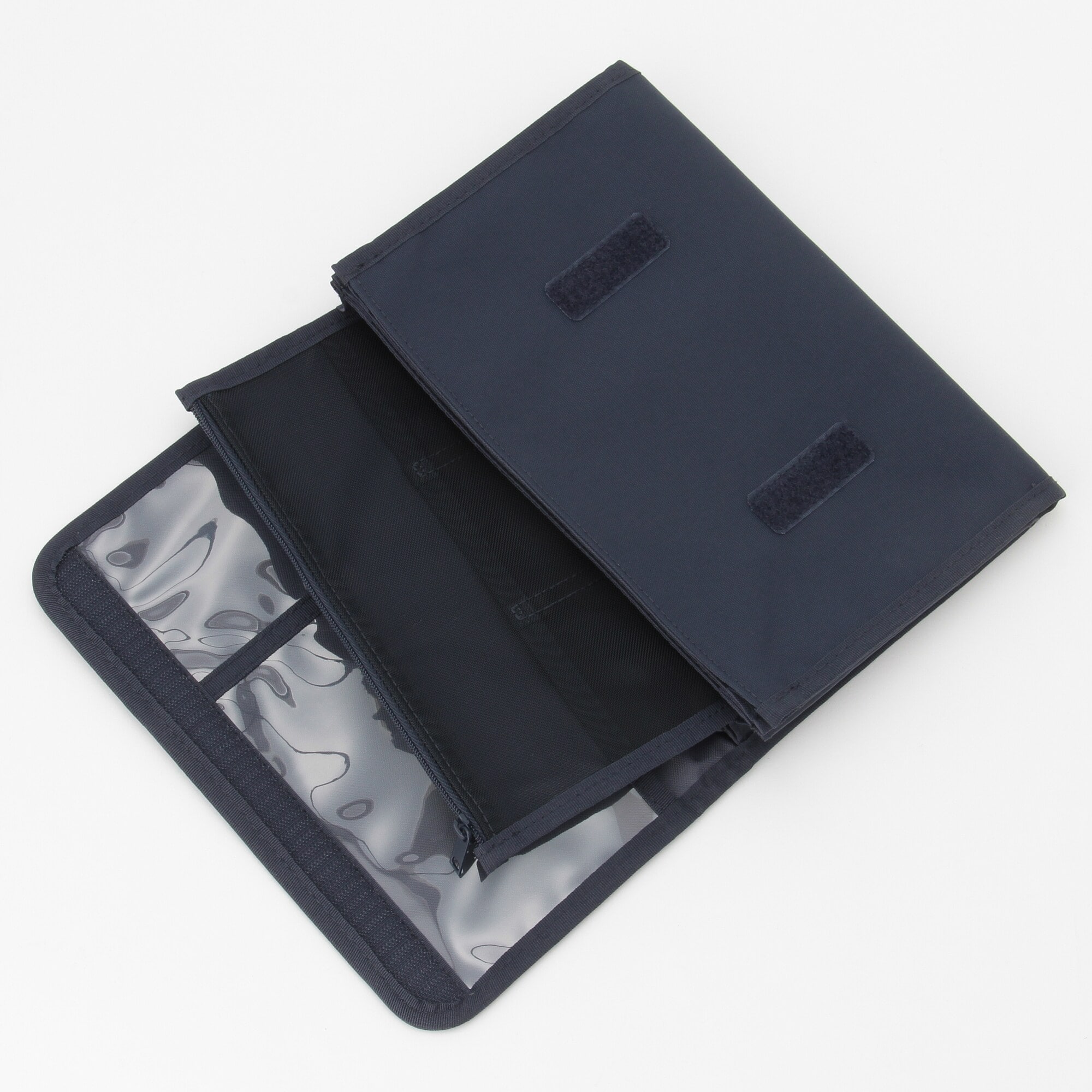 무인양품 폴리에스테르 문구 정리 파우치 네이비 22x17cm 대