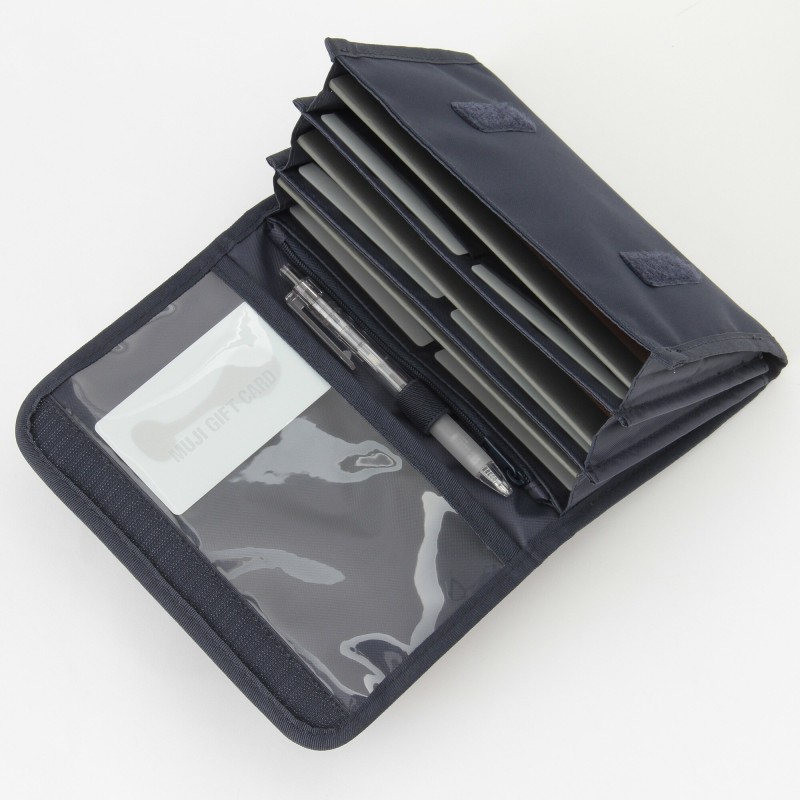 무인양품 폴리에스테르 문구 정리 파우치 네이비 약 22x15cm 소