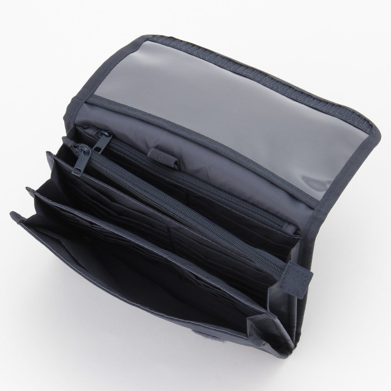무인양품 폴리에스테르 문구 정리 파우치 네이비 약 22x15cm 소