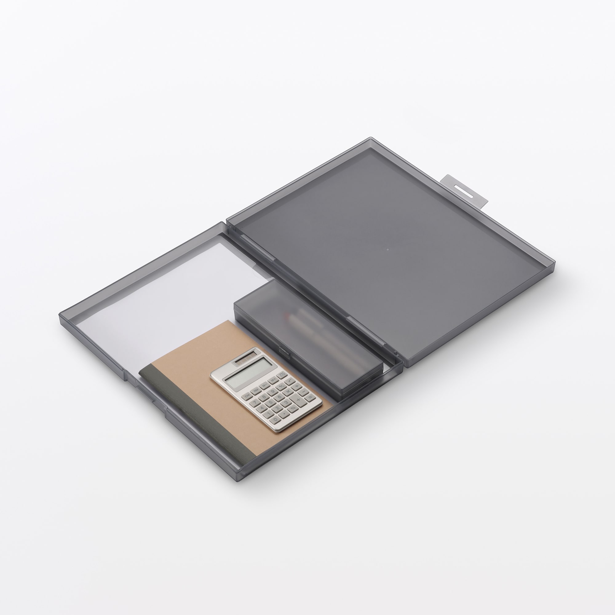 무인양품 폴리프로필렌 파일 케이스 다크 그레이 약 폭 33x깊이 318x높이 243mm