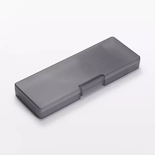 무인양품 폴리프로필렌 칸막이 분리형 필통 다크 그레이 약 폭 225x깊이 81x높이 26mm