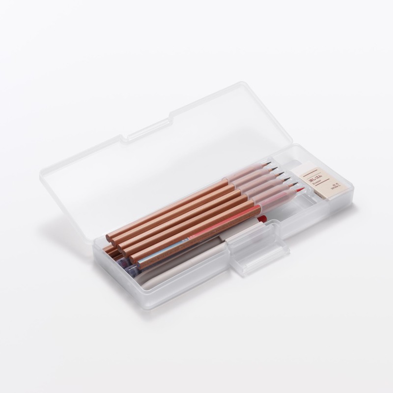 무인양품 폴리프로필렌 칸막이 분리형 필통 약 폭 225x깊이 81x높이 26mm
