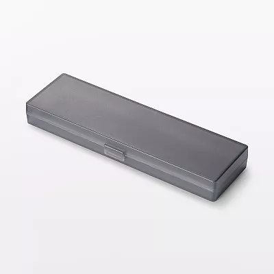 무인양품 폴리프로필렌 펜케이스 필통 가로형 소 다크 그레이 약 폭 170x깊이 51x높이 20mm