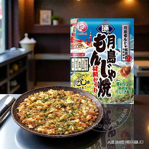 불독 츠키시마 아고다시맛 몬자야끼 만들기 재료 60g 2인분