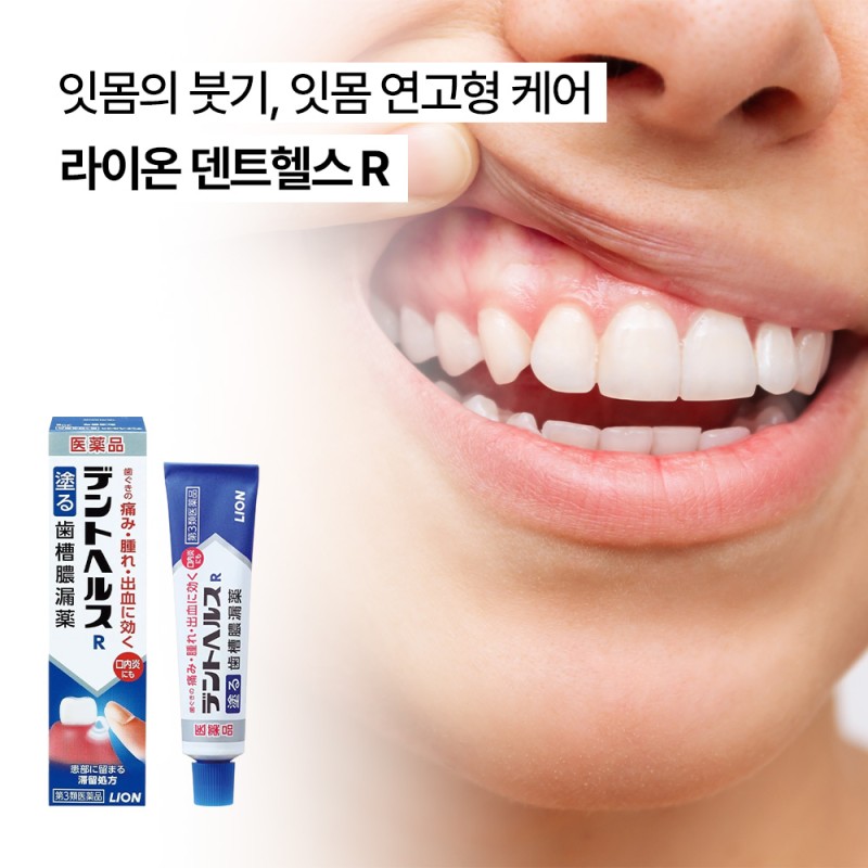 라이온 덴트헬스 R 잇몸 통증 붓기 출혈 연고 20g/40g