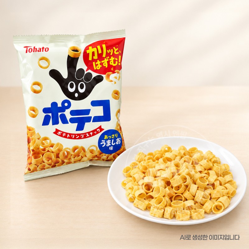 토하토 포테코 우마시오 소금맛 과자 70g 일본 스낵