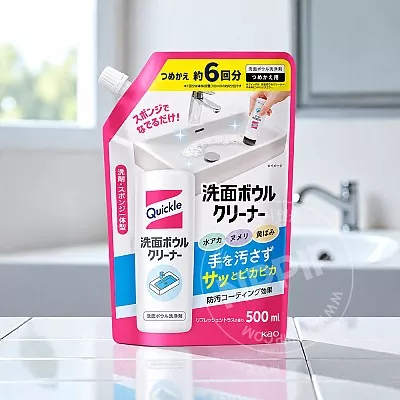 카오 퀵클 누르면 나오는 세면대 청소제 리필 500ml
