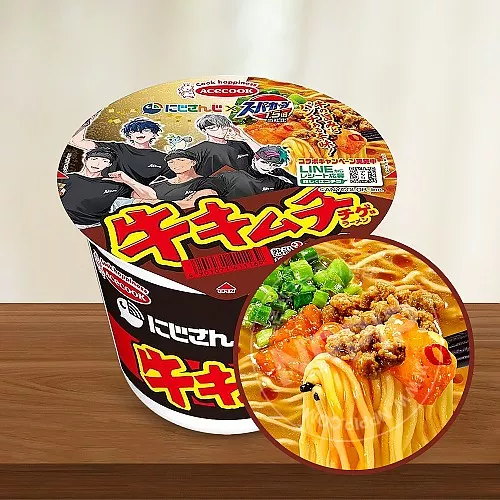 에이스쿡 1.5배 니지산지 콜라보 김치찌개 미소라멘 컵라멘 일본 컵라면 106g