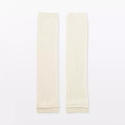 일본 무인양품 실크 혼방 레그워머 40cm