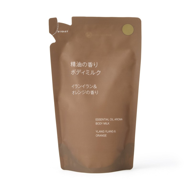 일본 무인양품 에센셜 오일 바디밀크 일랑일랑 오렌지향 리필용 270ml